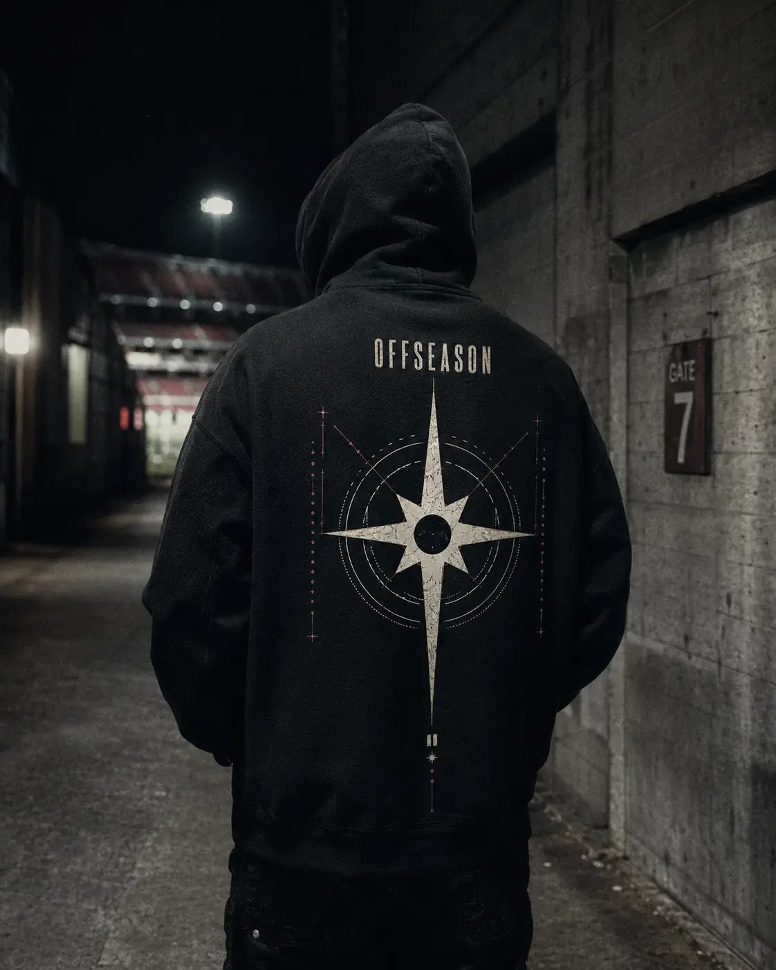 OFFSEASON Polaris 01 worn through a stadium tunnel at night
