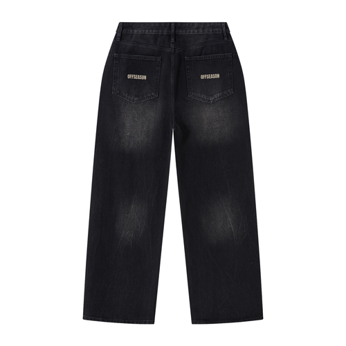 Men's Vintage Wash Wide Leg Jeans
