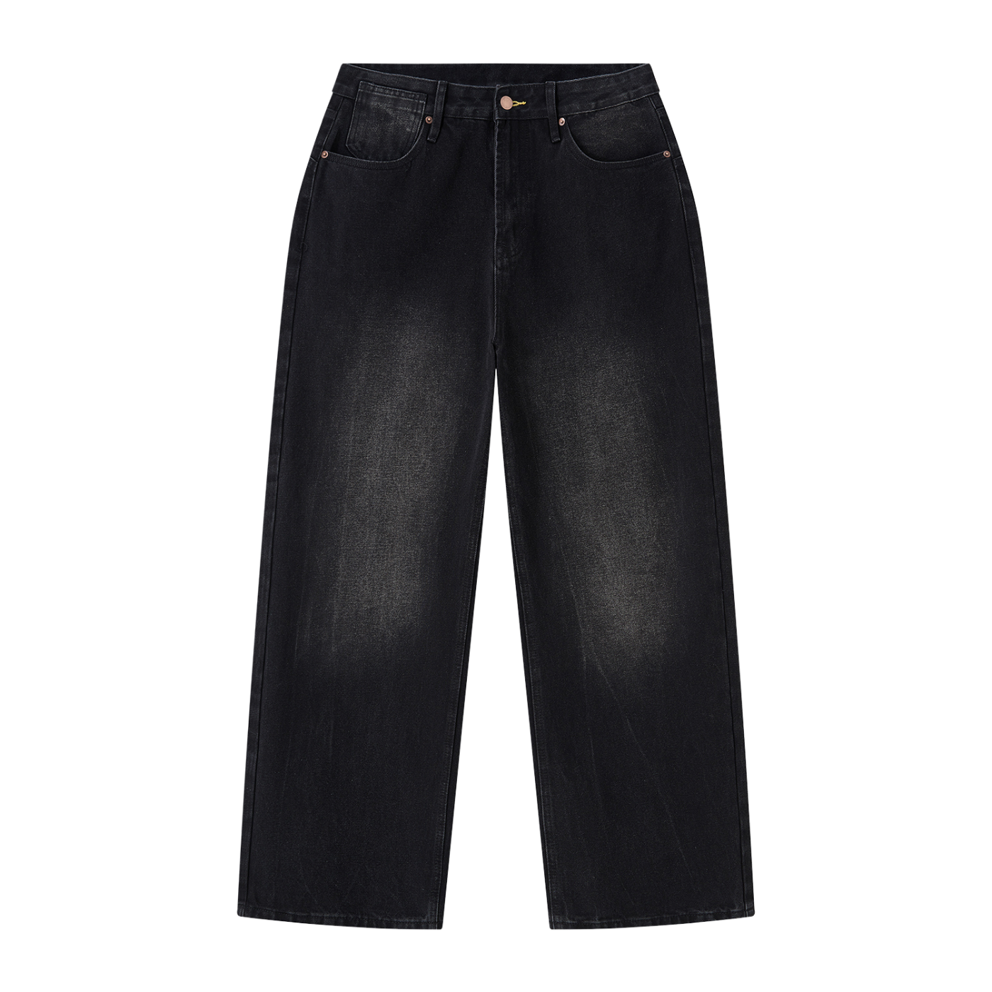 Men's Vintage Wash Wide Leg Jeans